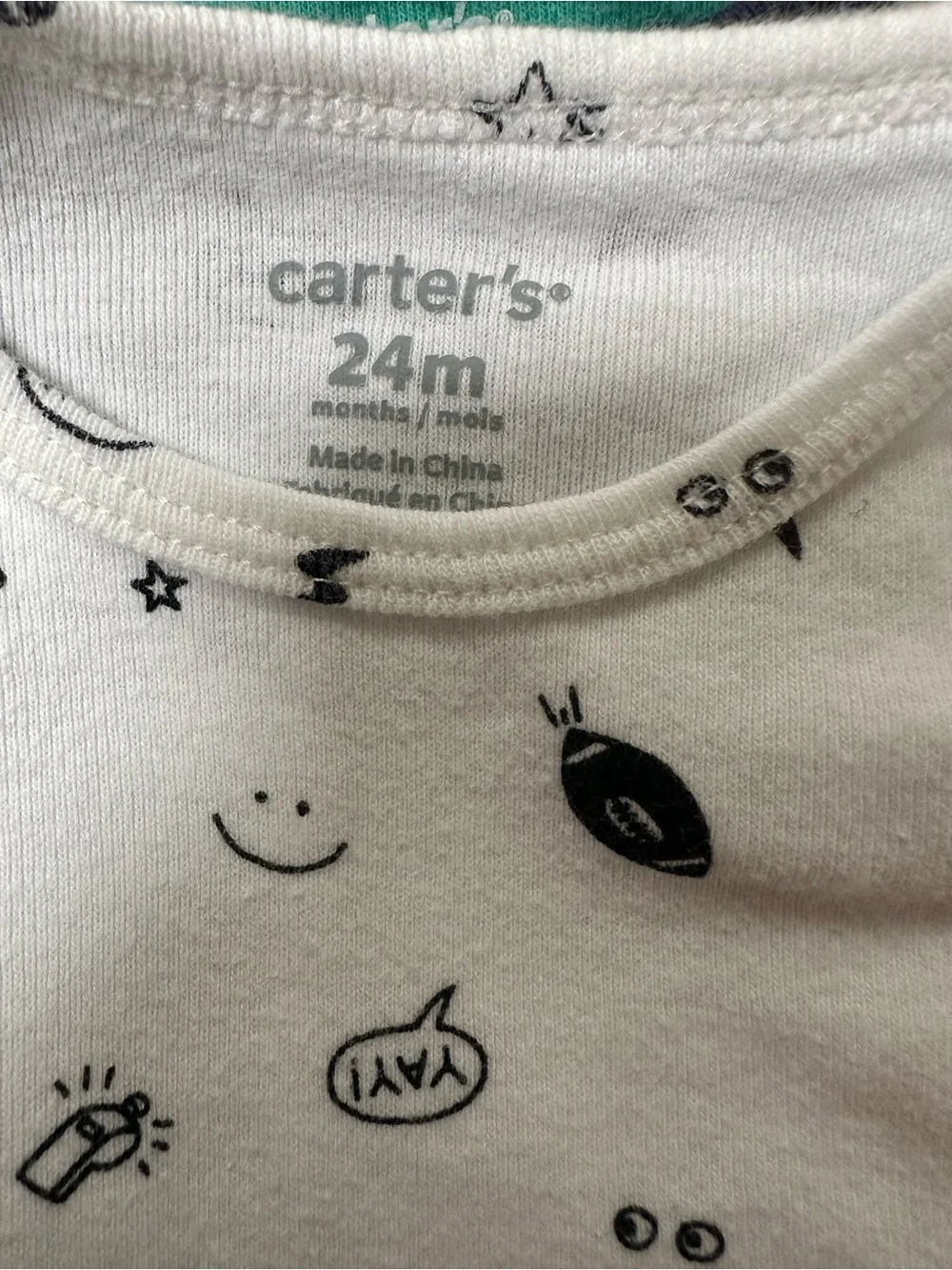 Carters baby boy short sleeve bodysuit lot. Size 24m